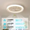 Luminária Ventilador de Fã Transfronteiriça com Design Criativo e Único, Oscilante, Minimalista, Amigável aos Olhos, Novo Modelo 2025, Luminária Ventilador de Teto para Quarto com Brilho Ajustável