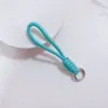 Cordão de Celular com Nós Color Block, Cordão Curto Trançado de Natal, Alça Destacável Anti-Perda para Capinha de Celular e Chaveiro, 12cm