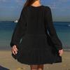 Transfronterizo AliExpress Amazon Falda Grande Perspectiva Playa Protección Solar Sexy Vacaciones Orilla del Mar Casual Blusa vestido