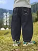 Calça Casual Scimitar de Algodão Puro para Meninos Europeus Outono 2026 Nova Roupa Infantil Crianças Bebê Criança Pequena Estilo Primavera Outono Calças