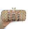 Bolso Jxl de Cristal Lleno de Diamantes de Imitación Calados Bolso de Mano Clutch de Noche con Cadena Bolso de Noche con Cadena de Un Hombro Bolso de Mujer