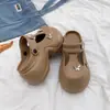 Sandalias de Verano 2026 para Mujer, Estilo Hada Mariposa de Gama Alta, Suela Gruesa, Cerradas, Cómodas, Versátiles, para Exteriores