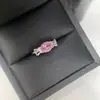 Anillo Versa candy adorable para niña, bañado en 18K, a simple anillo fresco lindo dulce color rosa frío
