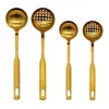 Cuchara Colador para Fondue 304 Set de Cucharas para Fondue Cuchara Sopera de Acero Inoxidable Cuchara para Gachas Casera Cuchara de Mango Largo Grande Pequeña