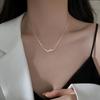 Colar de folha de ginkgo simples estilo coreano feminino design de nicho moda fresca e elegante elegante luz luxo clavícula corrente pingente moderno
