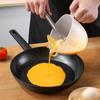 Taza medidora con filtro de gran capacidad con escala, taza de plástico para batir huevos, para hornear huevos con filtro, tazón para lavar arroz en la cocina