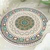 Alfombra persa redonda estilo europeo Sala de estar estilo bohemio Mesa de café Dormitorio Mesita de noche Silla giratoria Cesta colgante Redonda alfombra de piso