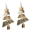 Pendientes Navideños Largos de Nuevo Estilo Transfronterizos para Mujer, Pendientes con Colgante de Estrella, Pendientes Exagerados Estilo Fiesta Carnaval