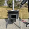 Novo Modelo de Fogão a Lenha Rústico para Uso Doméstico, Ultra-Espesso, Portátil, Externo, Novo Tipo, Espessado, Interno, Economizador de Energia, Fogão Economizador de Lenha