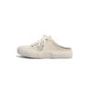 Zapatos de Lona Nuevos de Nicho Primavera 2026 Zapatillas de Lona para Mujer de Suela Gruesa de Caña Baja con Cordones Estilo Universitario Zapatos Blancos