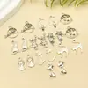 Mezcla 10 Series de Gatos Aleación de Plata de Tíbet Accesorios de Animales Colgante de Gato Lunar Pulsera DIY Llavero Colgante de Joyería