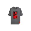 Camiseta de Verano Nueva de Algodón Puro de Manga Corta, Estampada, Tendencia Retro de Nicho de Gama Alta, Top Exterior Casual para Mujer