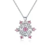 Collar de Copo de Nieve Completo de Diamantes Moxi Suministro Transfronterizo Joyería Colgantes Europeos y Americanos Colgante de Moda Congelado para Mujer