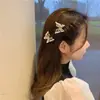 Horquilla de mariposa con perlas coreanas, elegante accesorio para el cabello para mujer, pinza para flequillo estilo Mori para mujer, horquilla para el cabello para niños