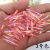 Cuentas Hechas a Mano para Manualidades Colgante de Gota de Agua 5x25mm Cuentas Iridiscentes AB Ropa Étnica Miao Tocados Aretes Accesorios con Cuentas