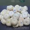 Pingente de Fruta Marfim Natural Paz, Incrustação Finamente Trabalhada, Acessório DIY para Pulseiras, Contas Espaçadoras, Pingente de Corda Trançada