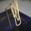 Collar Brillante para Mujer 2023 Nueva Entrada Lujo Nicho Plata Cadena Clavícula Celebridad Cibernética Acero Titanio Color Libre Cadena de Collar