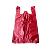 Sacolas colete de HDPE de quatro cores mistas para supermercado atacado sacolas plásticas descartáveis de compras direto do fabricante