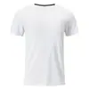 Camiseta de Malha de Seda Gelada de Verão, Camiseta de Manga Curta Fresca e de Secagem Rápida, Camiseta Esportiva Masculina de Secagem Rápida, Gola Redonda, Camiseta Fresca de Manga Curta
