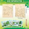 Palo de Madera Transfronterizo. Adornos del Día de San Patricio, Manualidades Creativas de Pintura Graffiti DIY de Madera para Niños