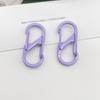 Pintura de color hebilla de resorte de aleación de zinc de doble cabeza en forma de S hebilla de montañismo en forma de S hebilla en forma de 8 anillo de conexión para llavero manual DIY