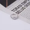 Anillo de Moda Transfronterizo Europeo y Americano Simple de Puntos con Cuentas para Mujer, Más Vendido en Amazon, Anillo Giratorio de Microcuentas, Antiestrés