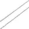 Paquete de 1m de Cadena de Acero Inoxidable Cadena de Cola de Cruz Plana Kit de Materiales para Accesorios de Joyería Pulsera Collar DIY Hecho a Mano