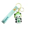 Chaveiro Pingente Boneco Panda Fruta Mahjong Lembrança Base de Chengdu Decoração de Mochila Escolar Desenho Animado Criativo