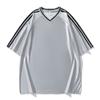 Camiseta de Manga Corta para Hombre 2025 Verano Nueva para Correr Cuello Redondo en V Top de Seda de Hielo Ropa de Fitness Bádminton Ropa Deportiva para Hombres
