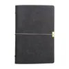Cuaderno con Correa Retro Bloc de Notas A6 Piel Suave Libro de Hojas Sueltas Diario de Imitación de Cuero Libro en Blanco Estampado Libro de Contabilidad Manual