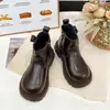 Botas Martin de Capa Única Estilo Retro Británico para Niños 2026 Nuevas Llegadas de Otoño Unisex Casual Suela Suave Antideslizantes Botas Cortas
