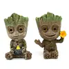 Fulian 3 Guardiões da Galáxia Árvore Humana Aumentadora de Oxigênio Enfeites com Flores e Ninho de Pássaros Árvore Humana Aquário Paisagem Conjunto Decorativo