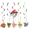 Suministros para Fiesta de Cumpleaños Infantil Temática Patrulla Canina Azul Transfronterizo Plato de Papel Mantel Bandera Cuchillo Tenedor Cuchara