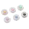 25mm Acrílico Transparente Duas Cores Colorido Girassol Furo Passante Contas Artesanal DIY Corrente de Celular Acessórios de Joia
