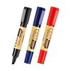 Jinwannian 0908 cor oleosa tamanho grosso de duas cabeças preto azul vermelho tinta - adicionado marcador de logística caneta marcadora