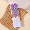 Set de Pinzas para el Cabello de Mariposa de Venta Caliente Transfronteriza para Niñas, Borde Ribeteado de Tira de Tela Rayada, Lindas Pinzas para el Cabello de Princesa, Accesorios para el Cabello 3002