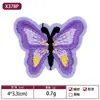 Fábrica de Bordados Foshan Venta al por Mayor Parches Bordados Clásicos de Mariposas para Ropa de Mujer, Pinzas para el Cabello de Mariposa, Parches Hechos a Mano para DIY