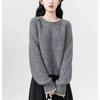Suéter de Punto Kaning con Cuello Redondo y Color de Contraste para Mujer 2026 Otoño e Invierno Nuevo Diseño Estilo Coreano Suéter de Punto de Manga Larga