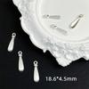 Liga prata brilhante acessórios diy três furos multi-pendurar pingente de conexão poroso grampo de cabelo pulseira contas materiais para bijuterias com contas