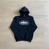 Moletom com Capuz de Veludo Estampado Alcatraz Hip-Hop Streetwear Americano de Alta Qualidade para Homens e Mulheres Jaqueta Esportiva Tendência