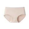 Calzones de estudiante de color liso 50% algodón de talle medio con entrepierna de algodón transpirable que absorbe la humedad ropa interior lisa para mujer Nuevo