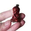 Pieza de Mano Budita Rojo Pequeña Hoja Sándalo Tallado en Sándalo Versión Q Budita Pequeño Pequeño Tathagata Accesorios de Escritorio Creativos Personalizados