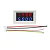 Medidor Digital de Corrente e Tensão DC com LED Vermelho e Azul DC0-200V/10A Cabeça de Amperímetro com Display Duplo de 4 Dígitos