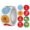 500 pegatinas navideñas de Amazon con dibujos animados, etiquetas de regalo, sellos de embalaje, etiquetas autoadhesivas decorativas en rollo.