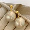 Pendientes de Perla Simples Europeos y Americanos Pendientes Largos de Gota Moda Ins Damas de Alto Nivel Socialité Elegantes Pendientes de Lujo Ligero