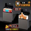 Estilo Nuevo Estuche Universal para Cigarrillos para Paquetes Blandos y Duros, Tapa abatible Portátil, Resistente a la Presión, a Prueba de Humedad, Impermeable, Estuche Puro para Cigarrillos, Caja de Almacenamiento de Gran Capacidad