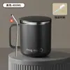 Caneca de Aço Inoxidável Copo Doméstico para Beber Copo de Café da Manhã para Escritório Copo de Café Copo de Leite com Tampa Pessoal