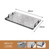 Suporte de Xícara de Chá Plástico para Armazenamento Sala de Jantar Luxo Leve Bandeja de Armazenamento de Mesa de Camada Dupla Prateleira de Armazenamento Mesa de Frutas Utensílios de Mesa Bandeja de Armazenamento com Drenagem