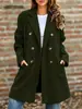 2026 Nuevo Abrigo de Lana Cruzado Europeo y Americano de Amazon con Estilo Callejero Elegante para Otoño e Invierno con Solapas de Doble Botonadura
