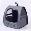 Nova bolsa de transporte para gatos tridimensional respirável com ventilação em vários lados, mochila antiestresse para animais de estimação, confortável para uso prolongado, bolsa de transporte para gatos de grande capacidade